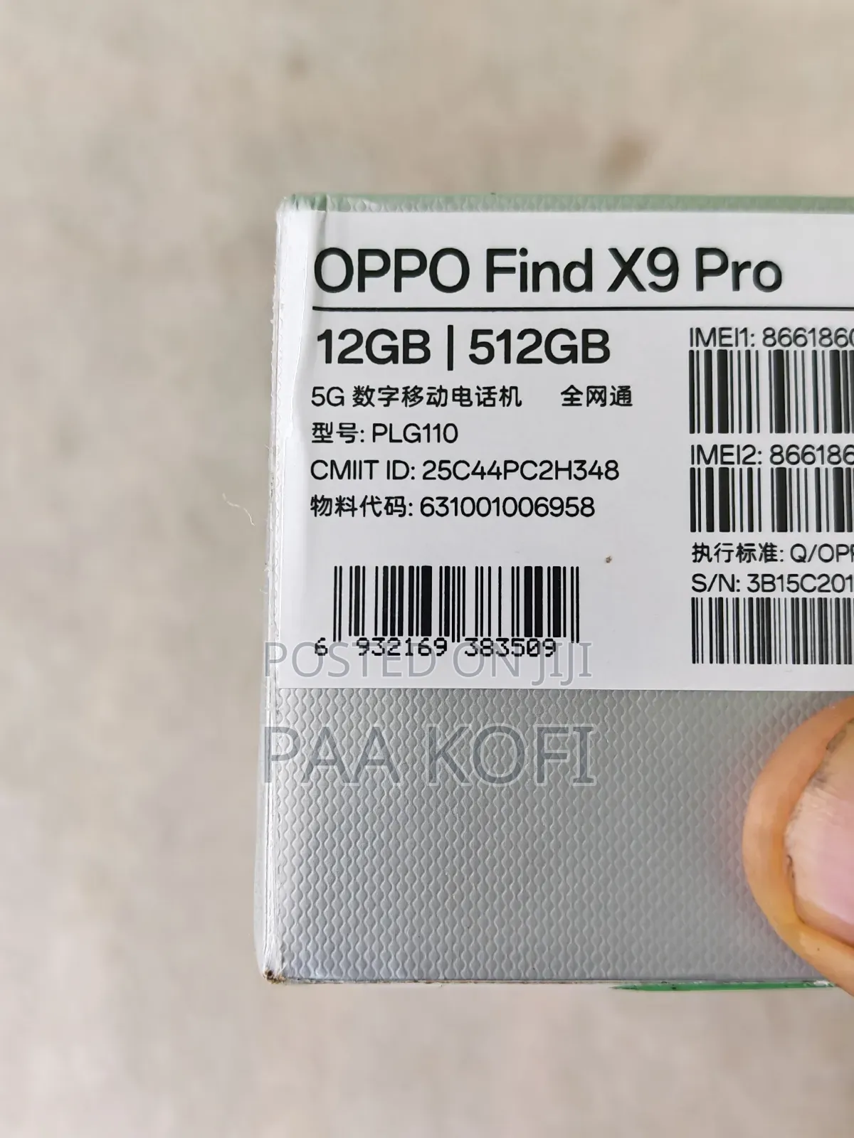 New Oppo Find X9 Pro 512 GB