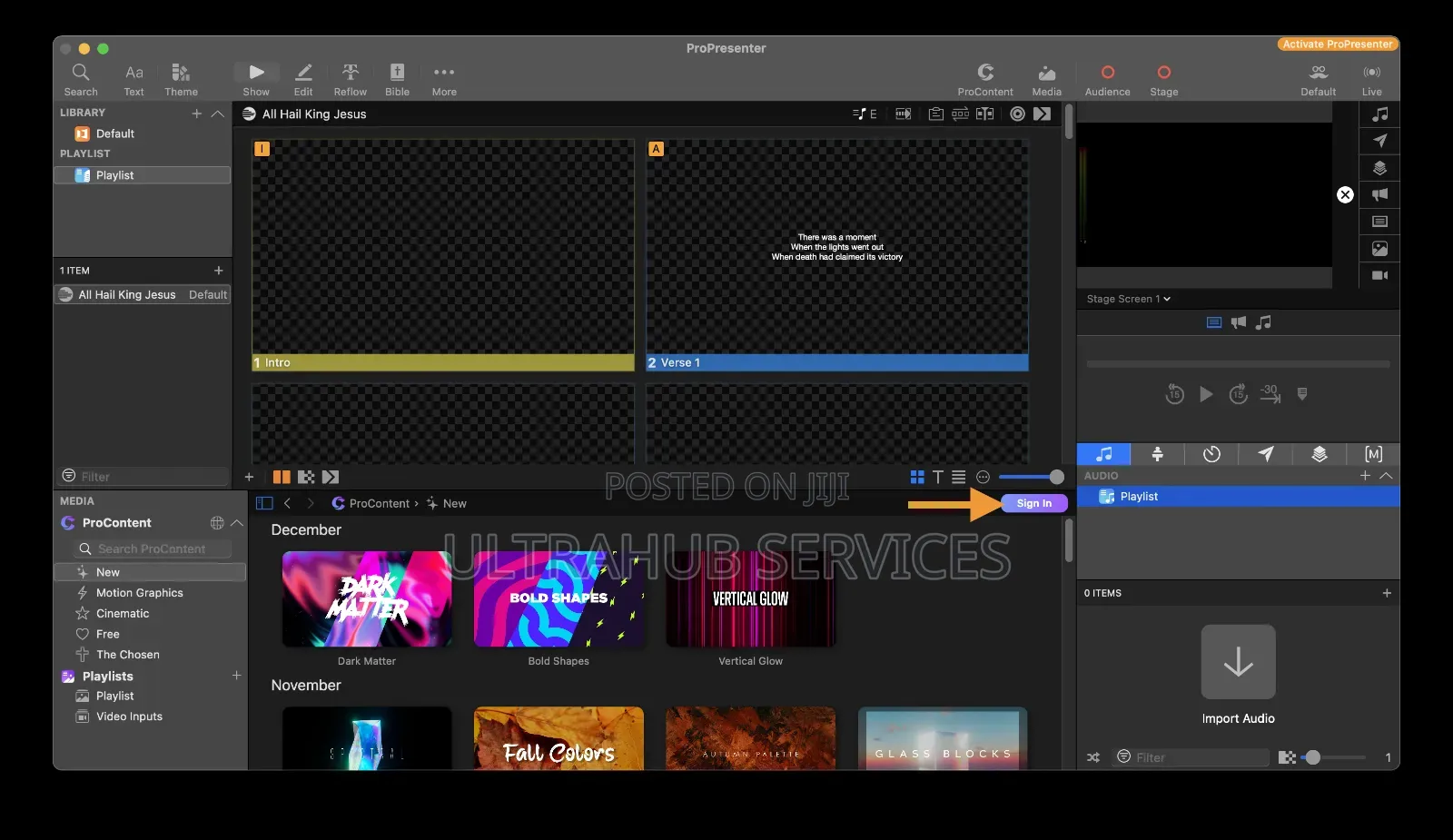 Propresenter for Windows/Mac