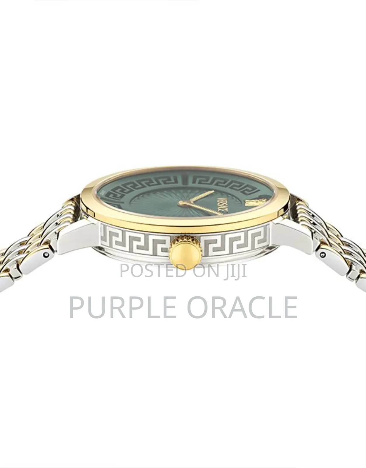 Versace Greca Fortuna Two-Tone Green Dial Ladies Watch
