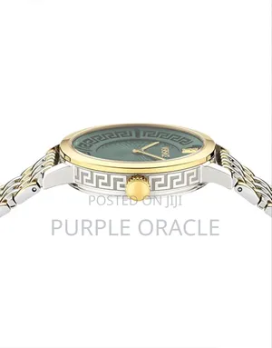 Versace Greca Fortuna Two-Tone Green Dial Ladies Watch