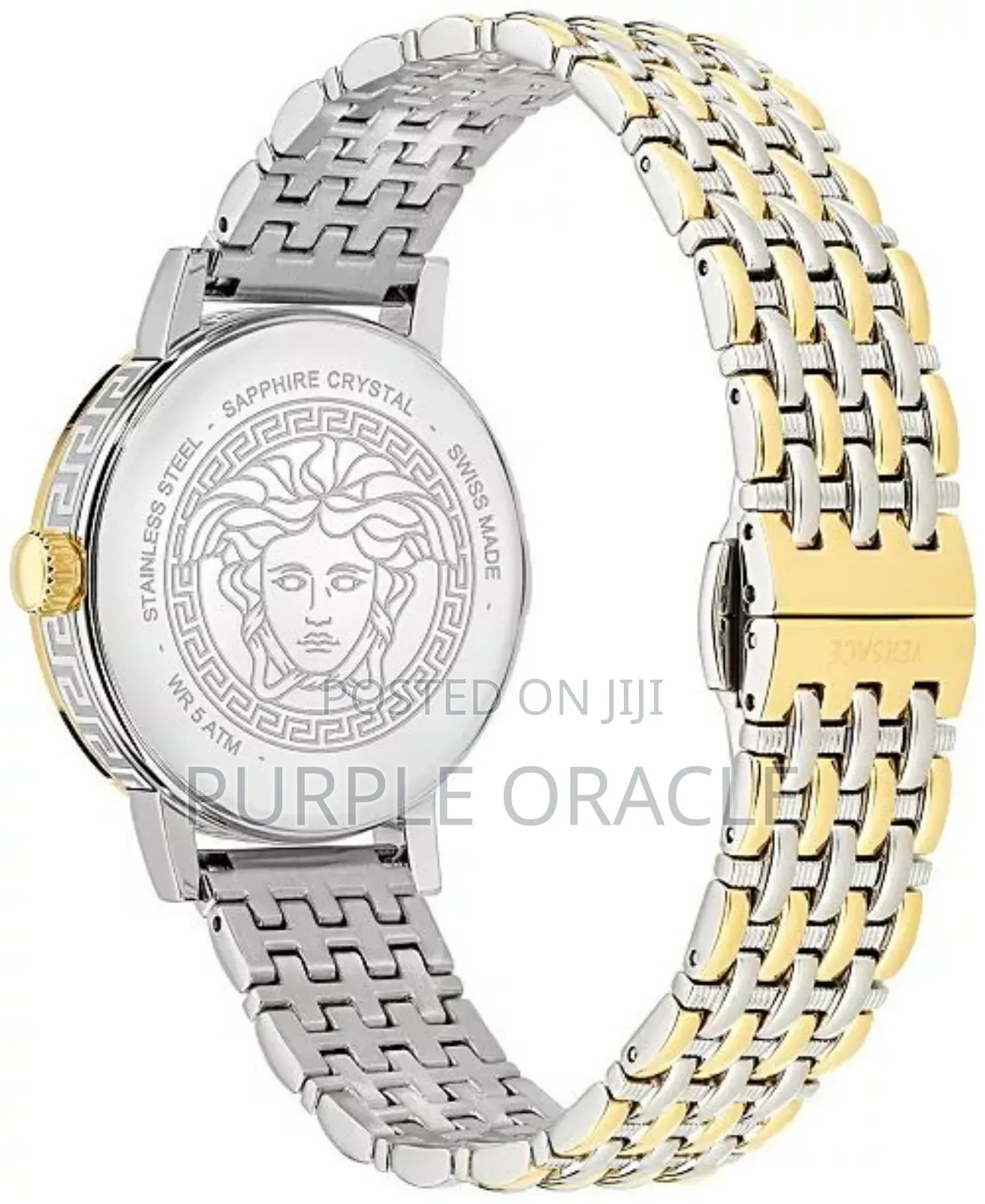 Versace Greca Fortuna Two-Tone Green Dial Ladies Watch