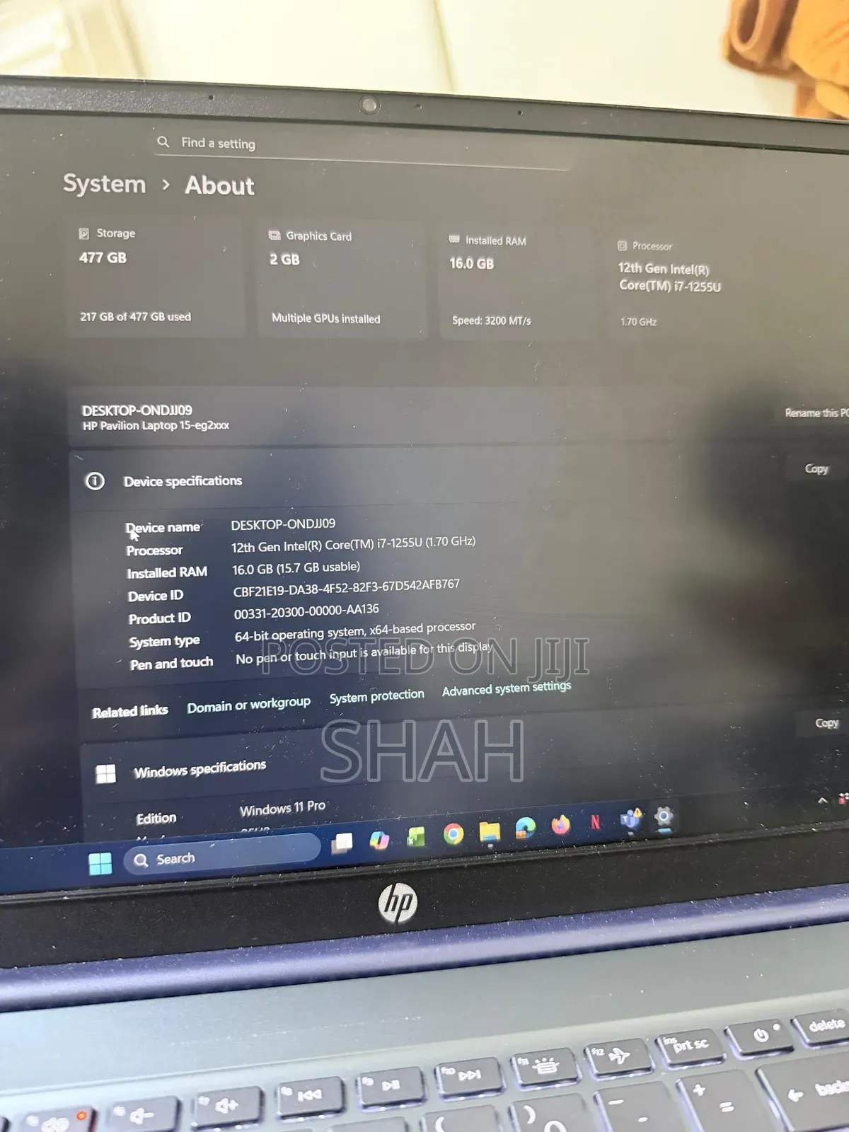 Laptop HP Pavilion 15 16GB Intel Core i7 SSD 500GB