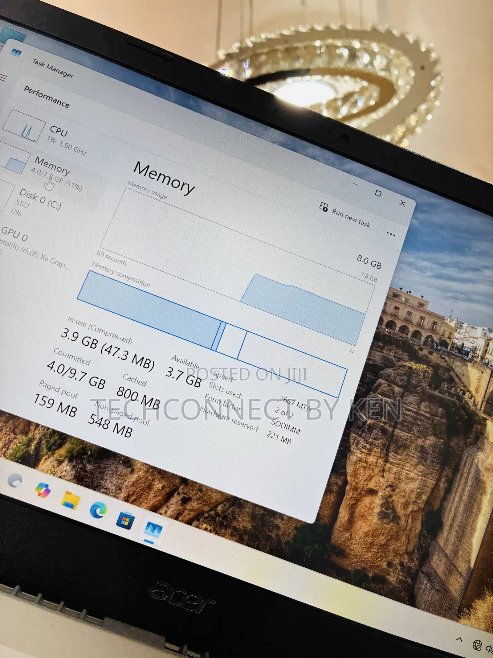 Laptop Acer Aspire 5 8GB Intel Core i5 SSD 256GB