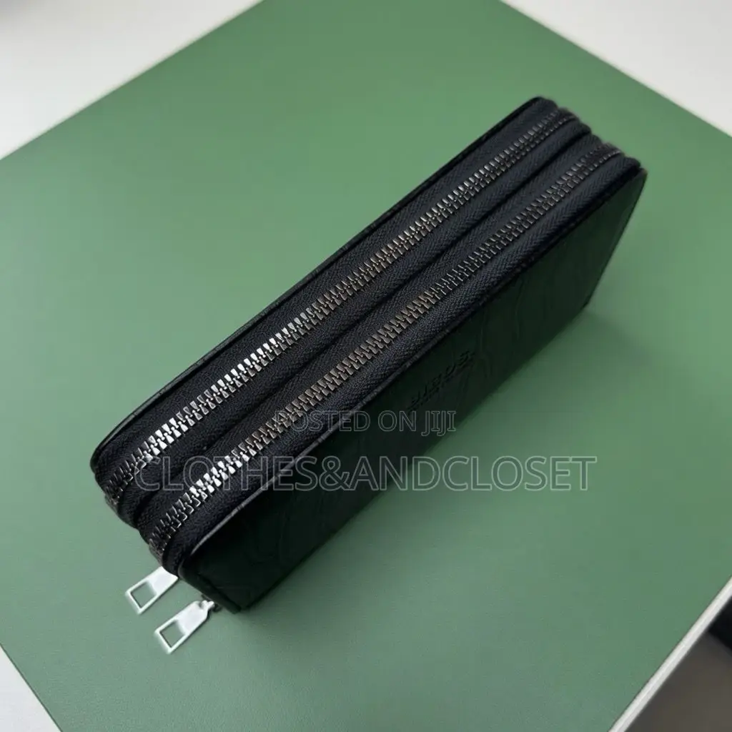 Karya Brand Dark Brown Long Zip-Around Clutch Wallet