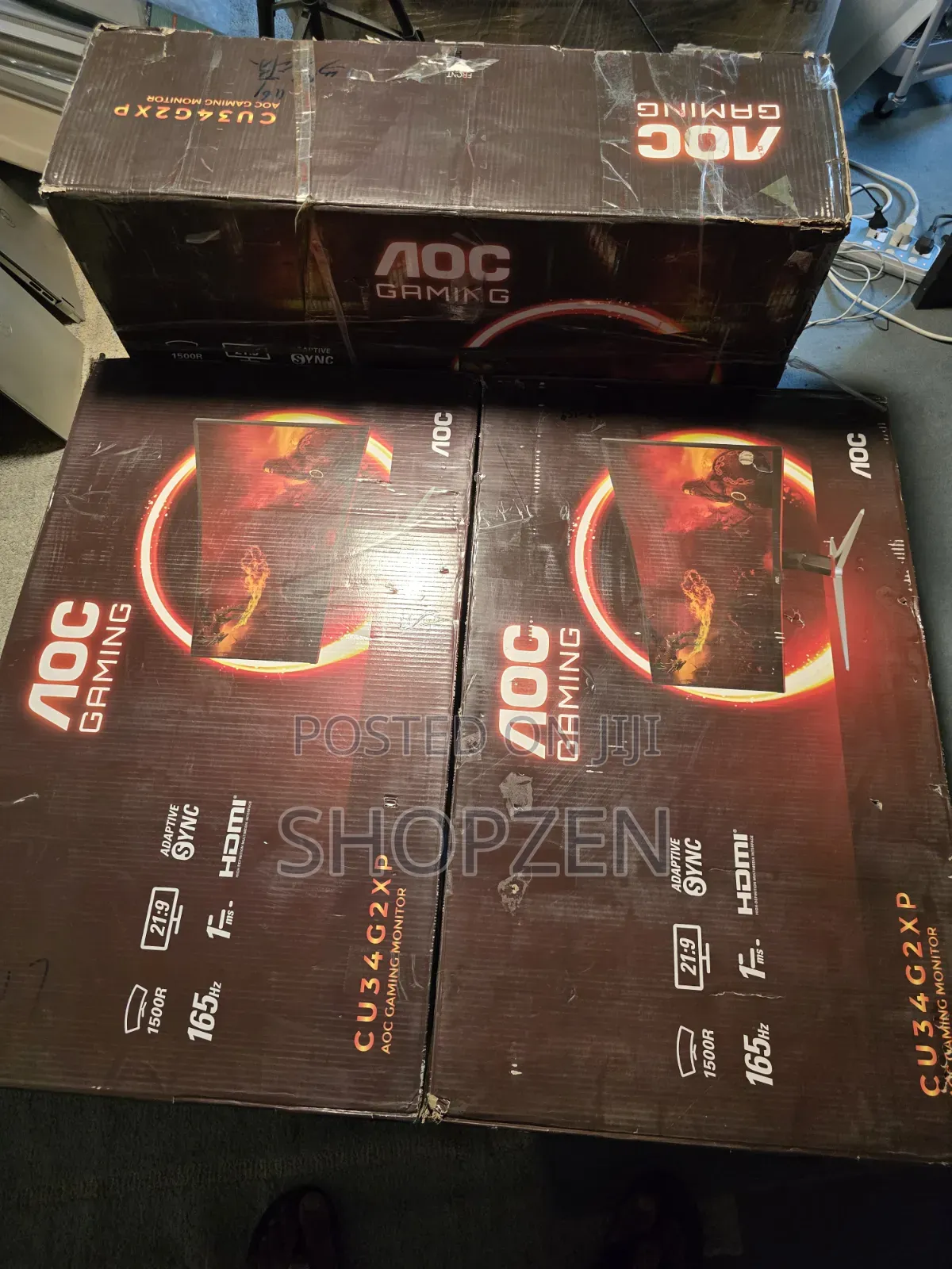 Aoc Cu34g2xp/Bk 34 Inch Uw-QHD Gaming Monitor Curved