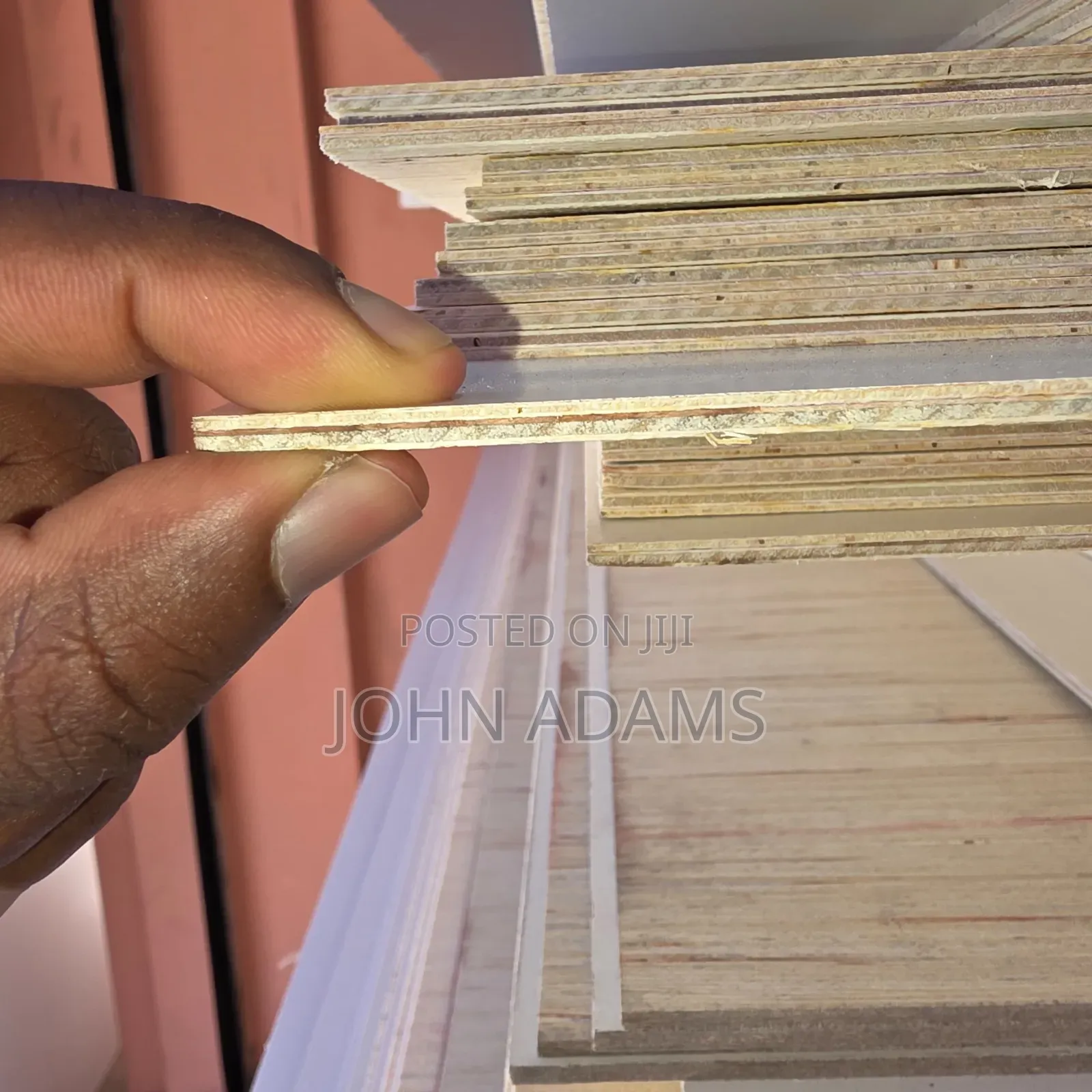 4mm Laminated Plywood 4x8ft | White Grey | Cabinet Furniture Backs