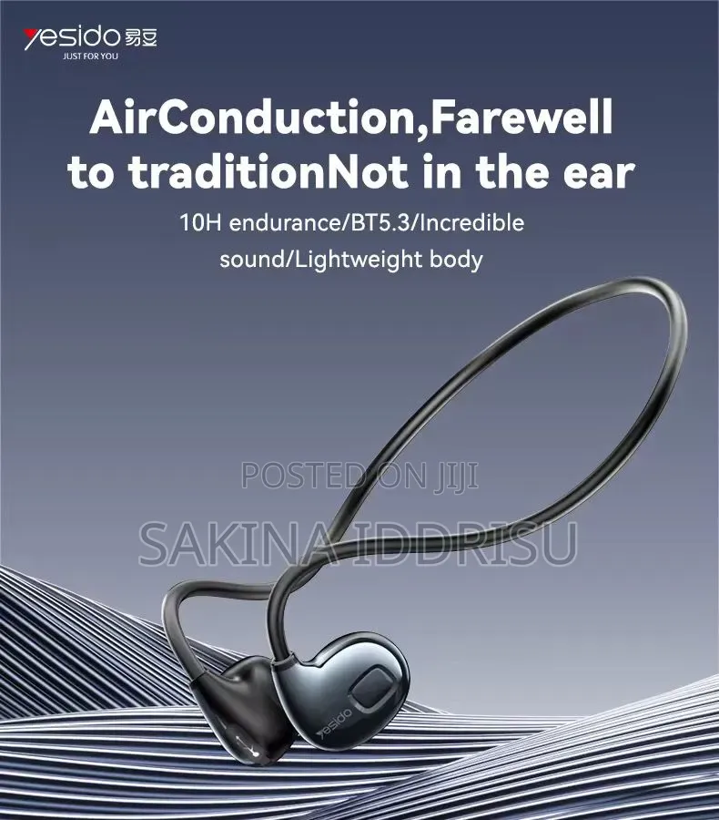 Wireless Bone Conduction Headphones – Lightweight Sports Earphones