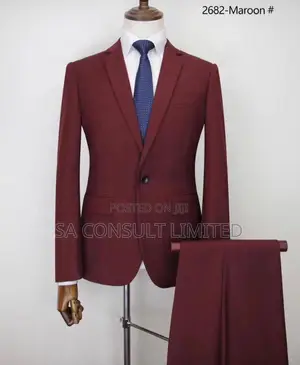 Two(2)Pieces Wine Suits for Men.