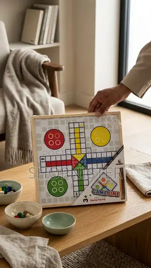 2 in 1 Danny Home Wooden Board Games – Chess Ludo Set