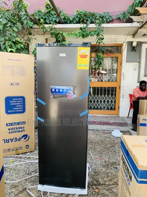 Eco Mode Function Single Door Upright Freezer Puf-370 Pearl