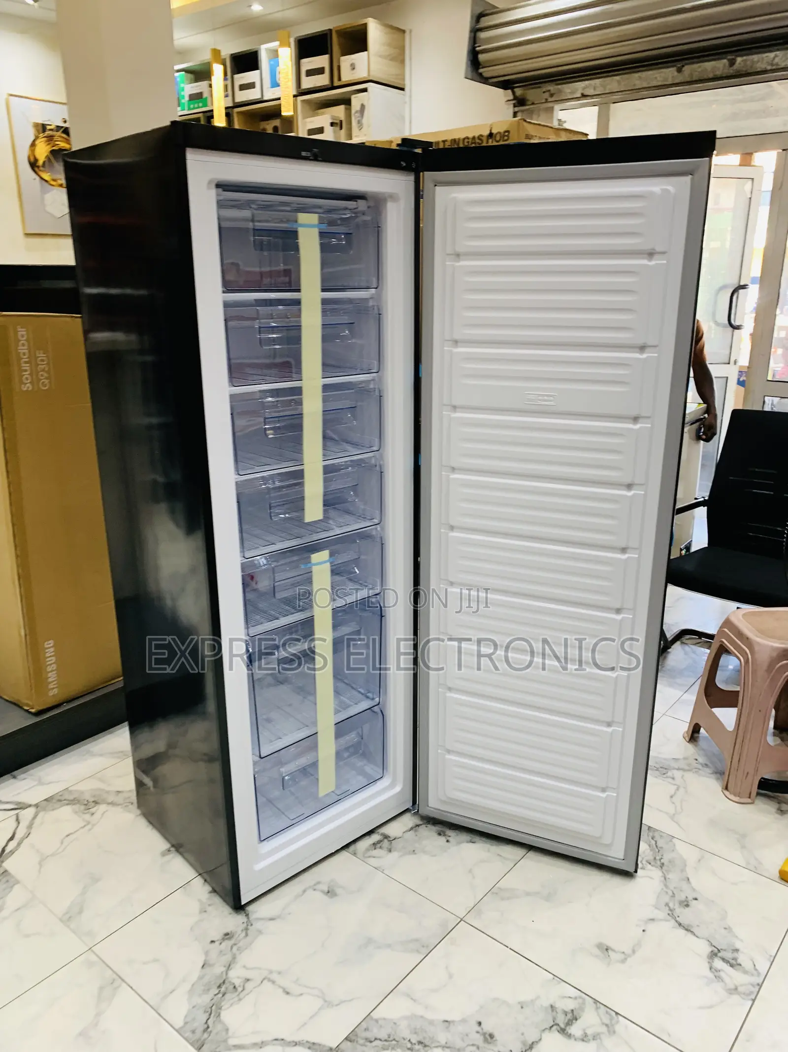 Puf-370 Single Door Upright Freezer Pearl Dark Grey