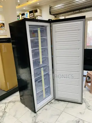 Lovely New Dark Grey Color Upright Freezer Puf-370 Pearl.