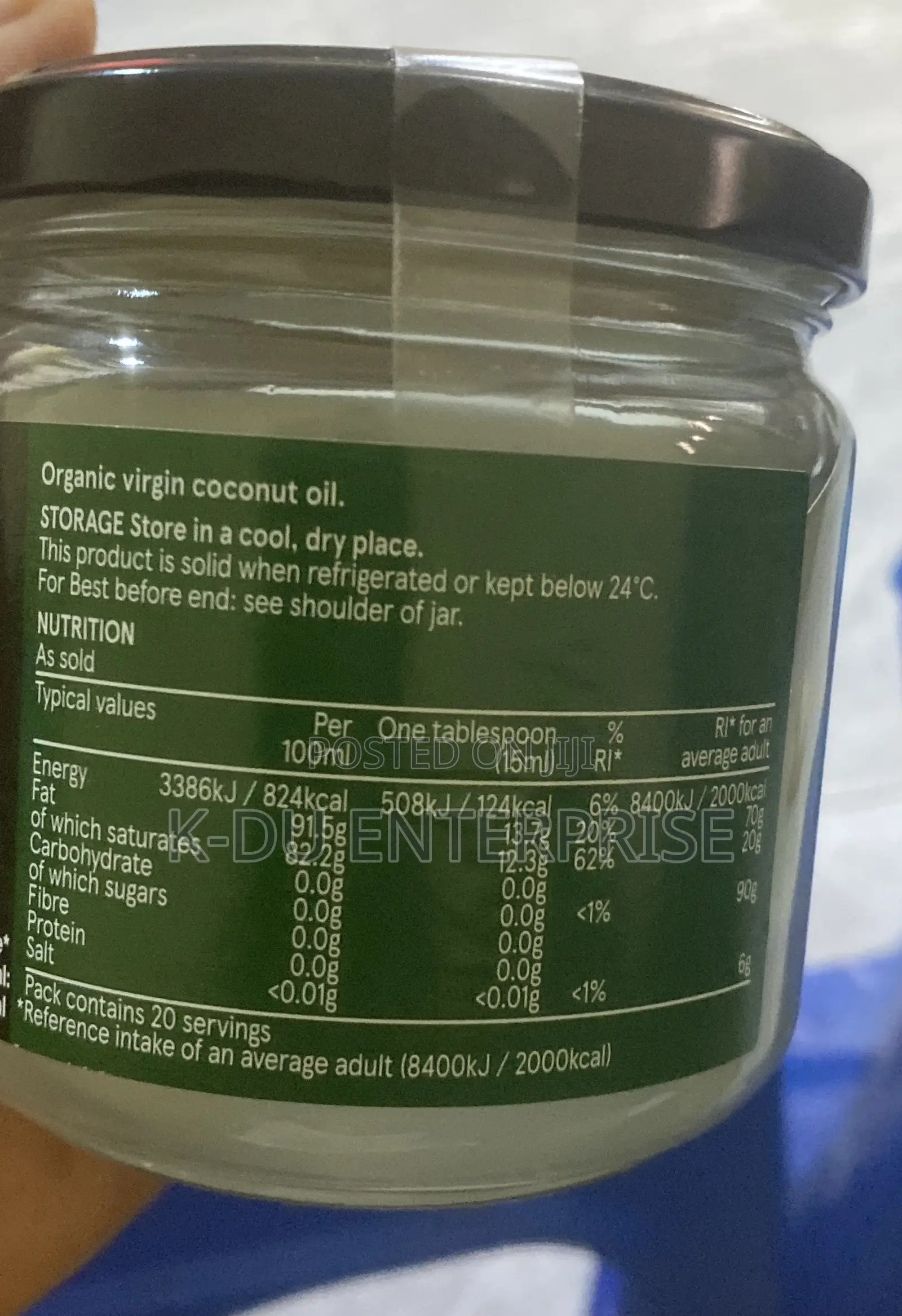 Tesco Organic Virgin Coconut Oil