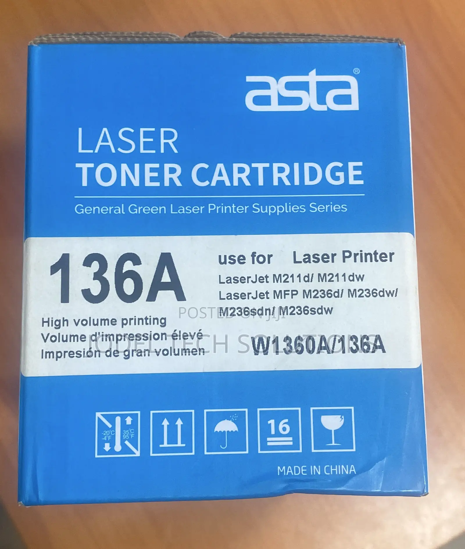 Asta 136a Laser Toner Cartridge (W1360a)