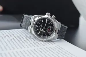 Vacheron Constantin Overseas Dual Time Watch With a Black Dial