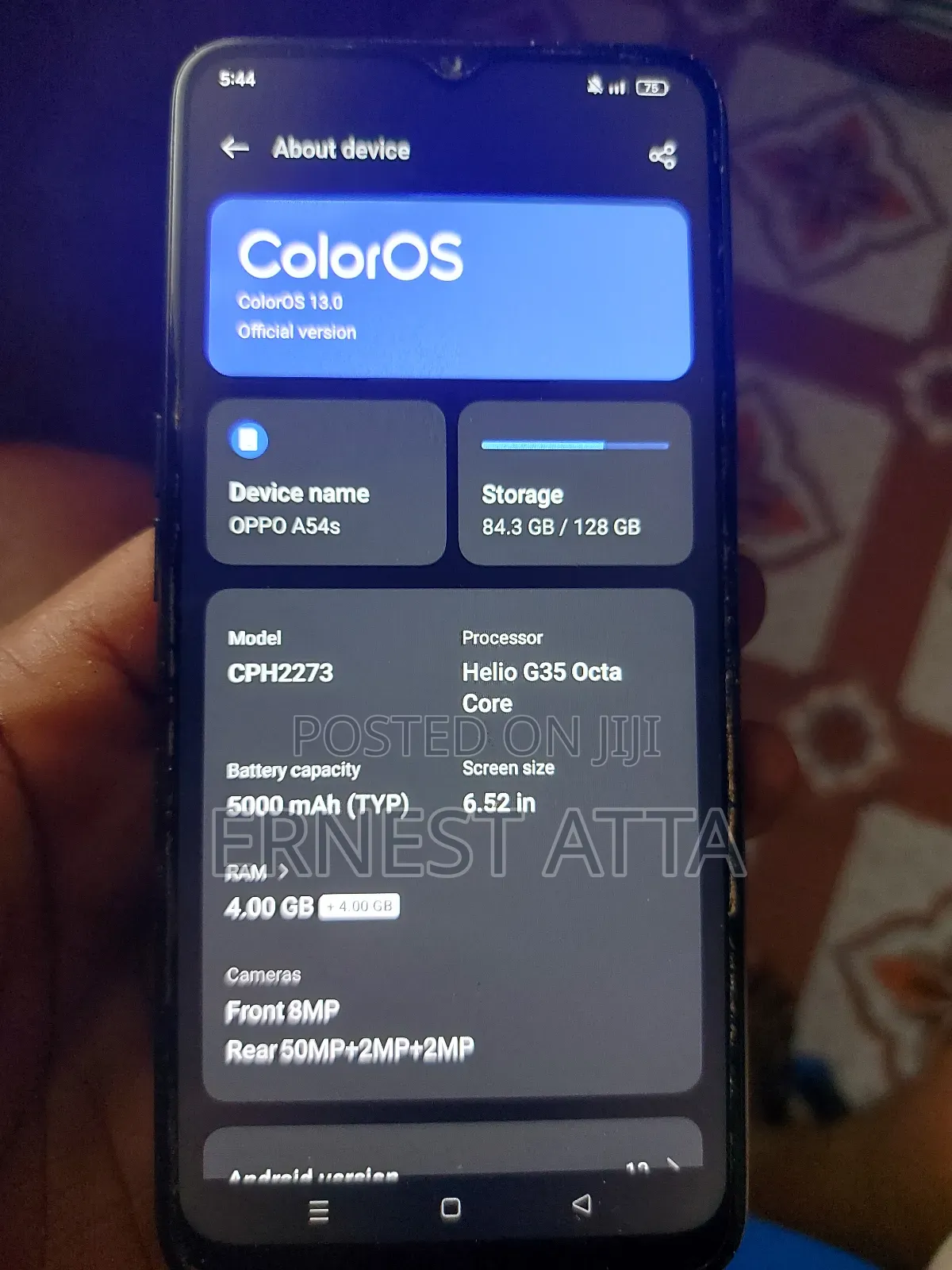 Oppo A54s 128 GB Black