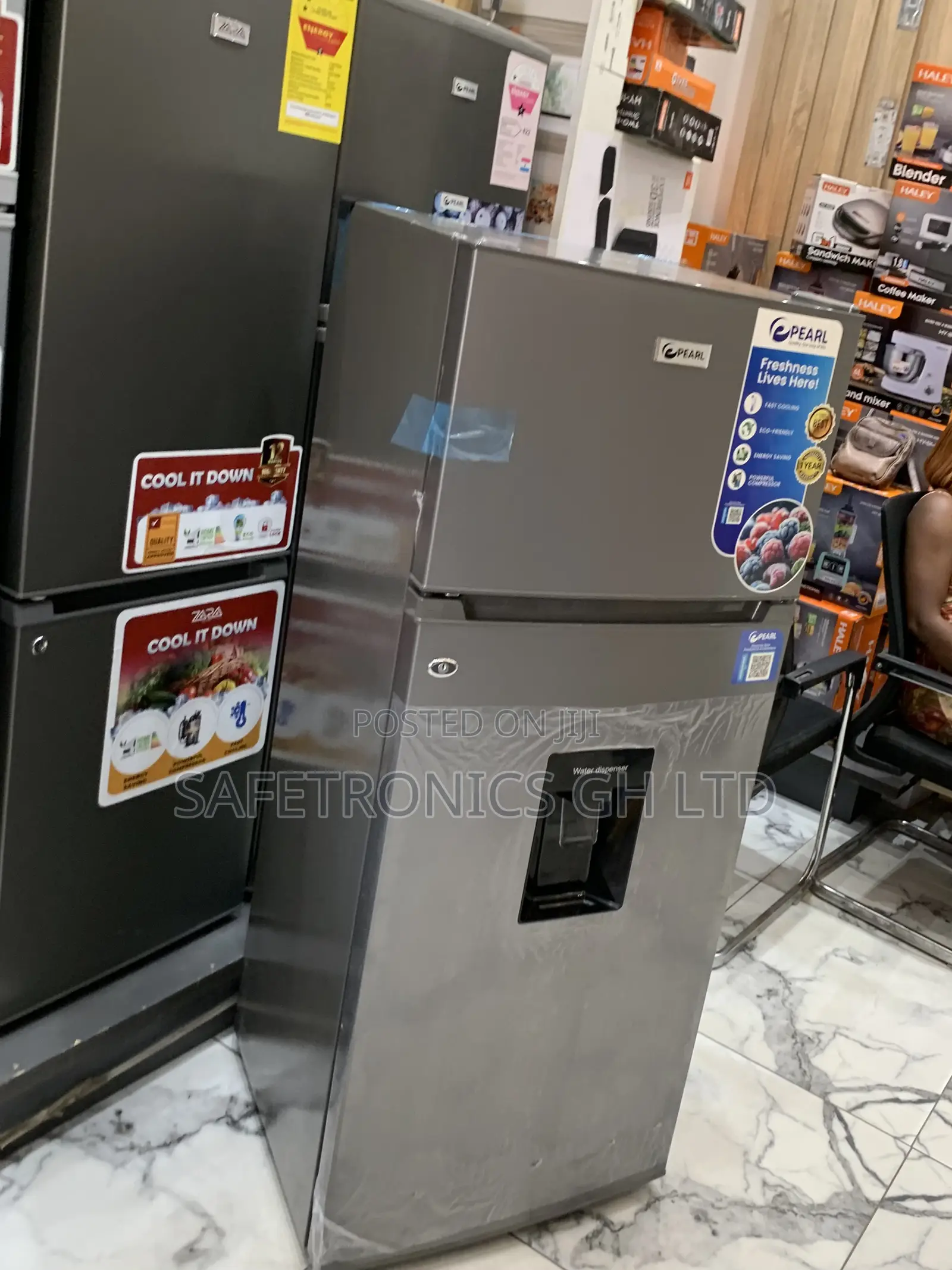 Kindly but Pf-2521w0-5e Pearl Double Door Refrigerator