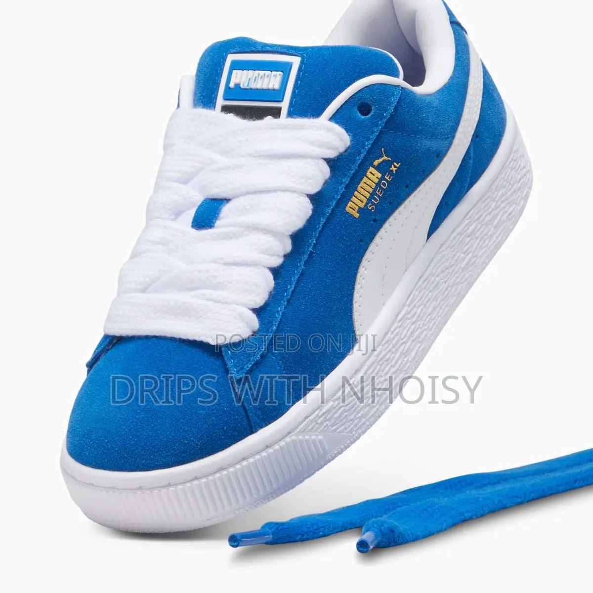 Puma Suede Xl Blue and White