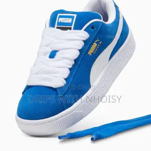 Puma Suede Xl Blue and White