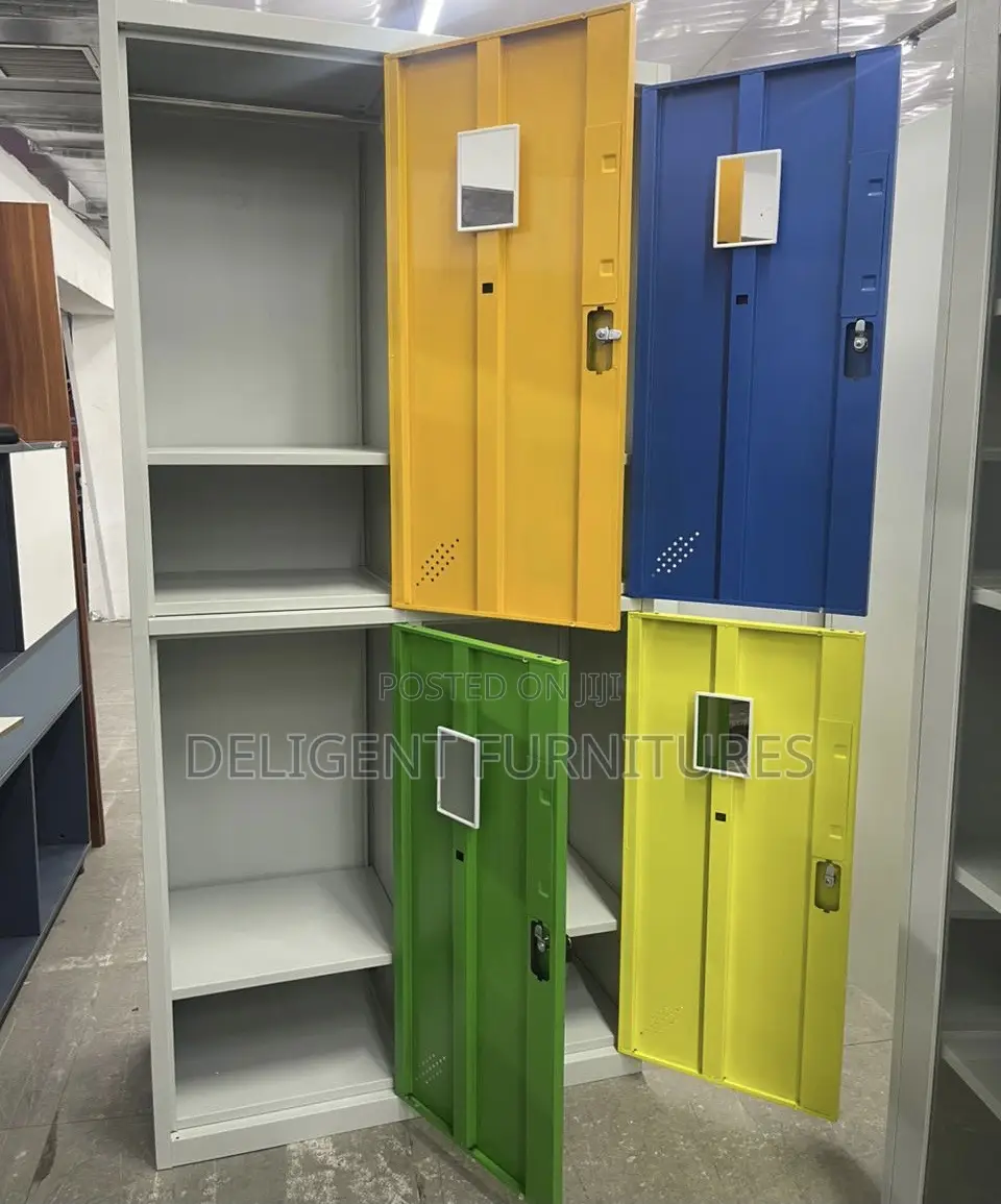 Office Cabinet (4 Lockers) With Mirrors