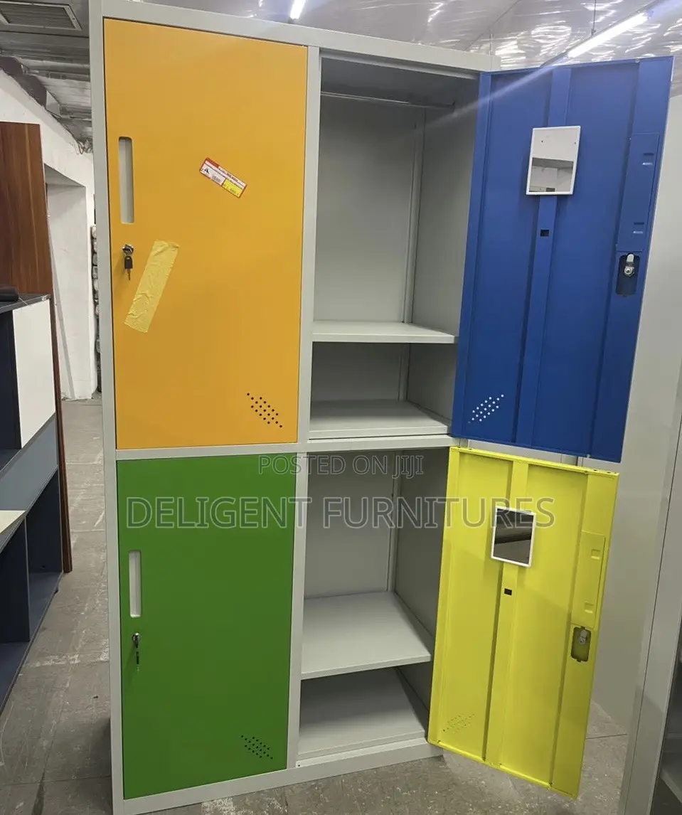 Office Cabinet (4 Lockers) With Mirrors