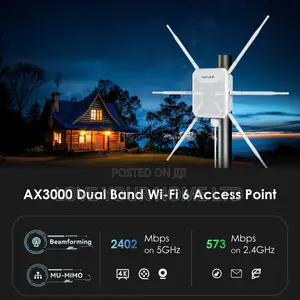 Ax3000 Wi-Fi 6 Outdoor Access 6-Antenna 300m Router
