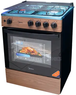 Midea 60 X 60 Cm - Inox - Special Nobs - Grill-Wood Color 4 Burner