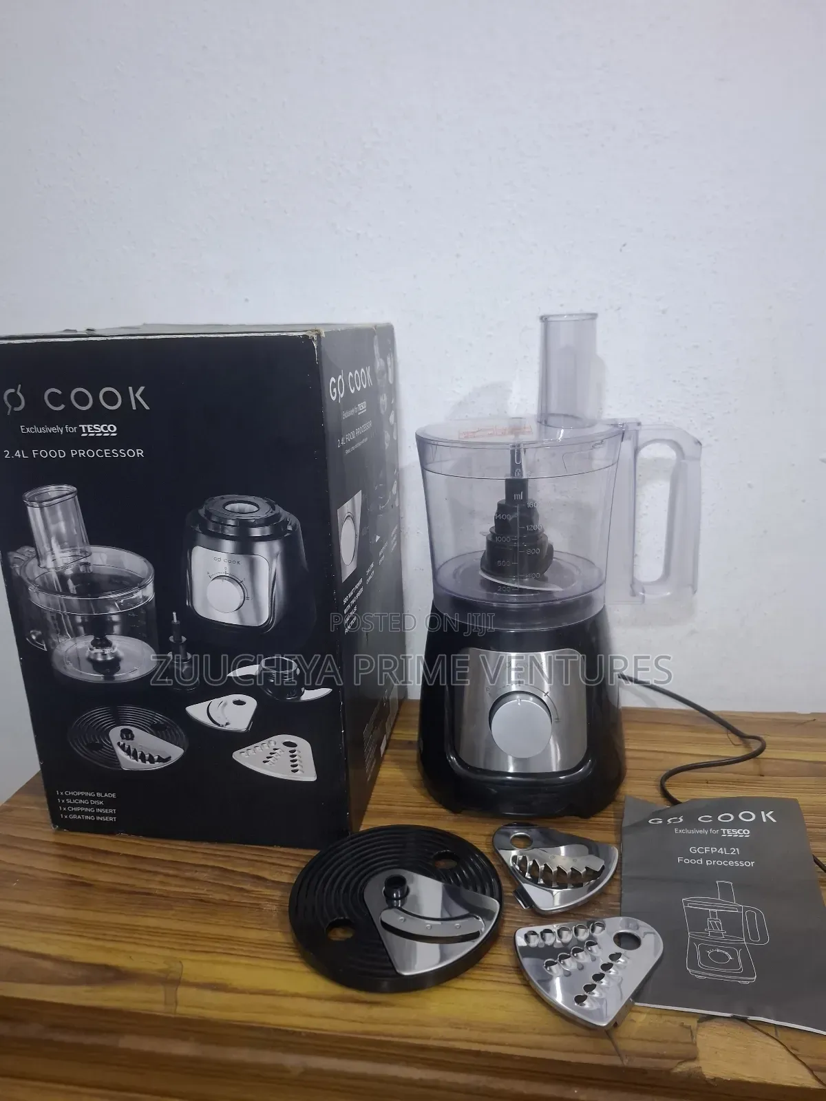 Tesco 2.4l Go-Cook Food Processor From Uk 