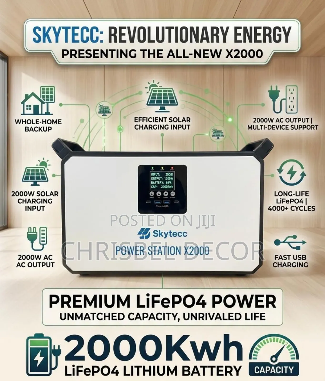 2000kwh Lifep04 Lithium Battery.