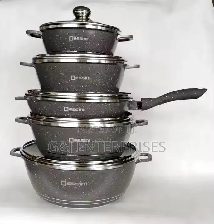 Granite-Coated Aluminum Cookware Set