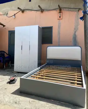 2in1 Wardrobe + Double Bed Frame