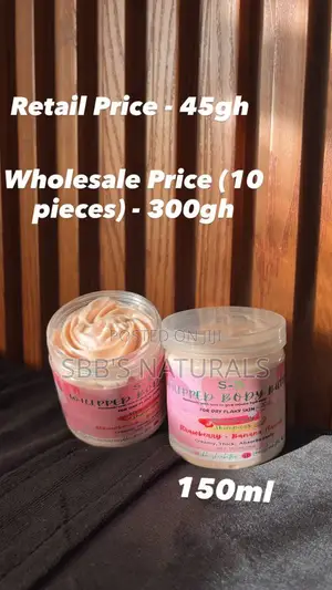 Whipped Body Butter (Strawberry + Banana Flavour)