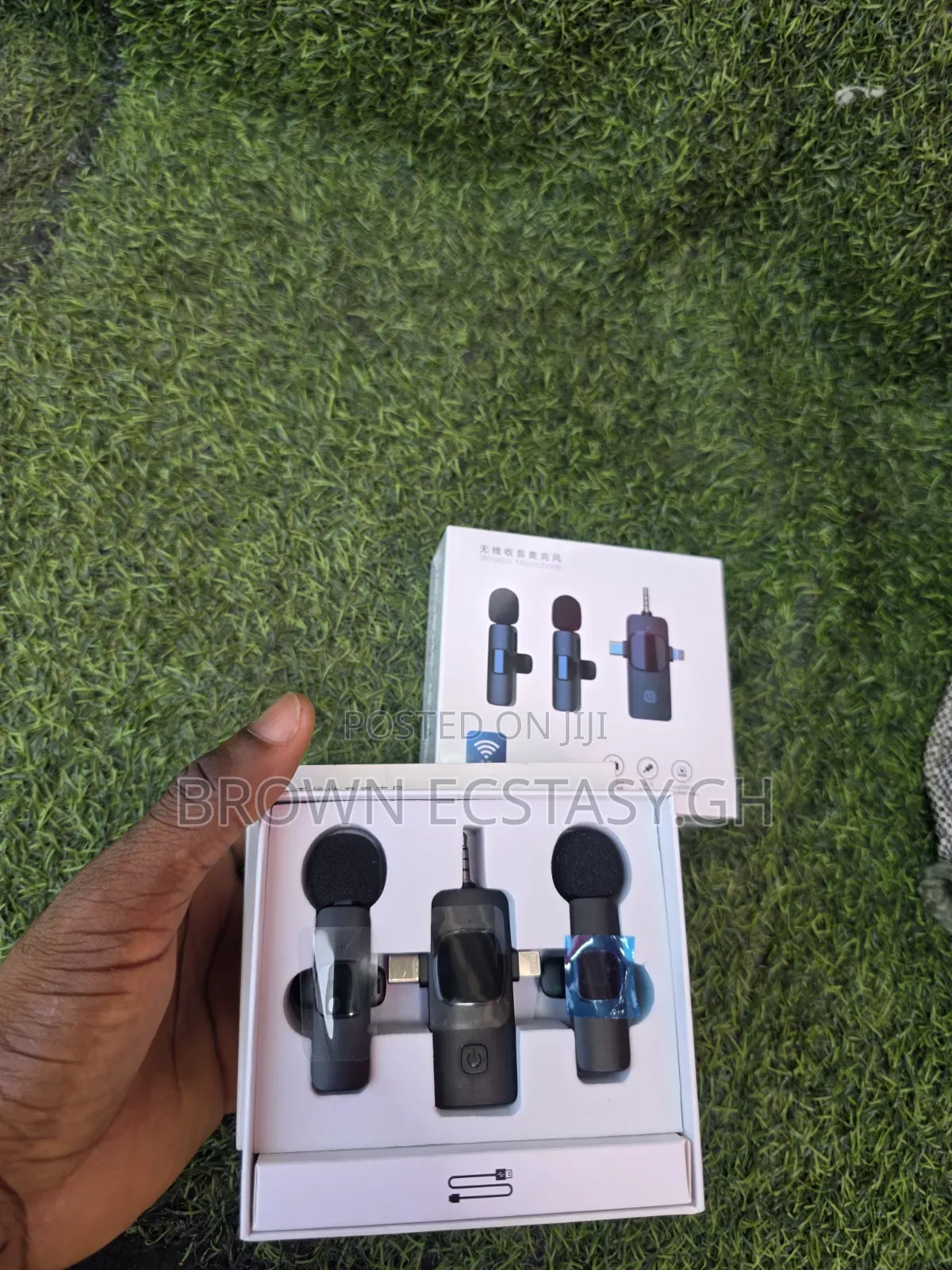 Double Mic Type C/Aux/Lightning Wireless Mic