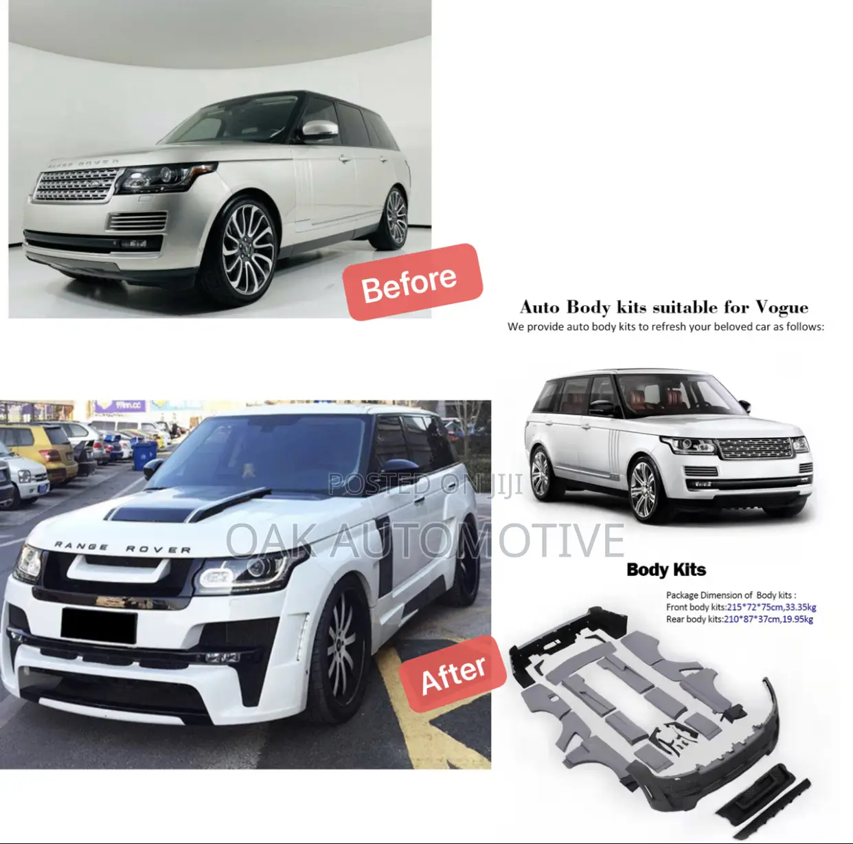 Range Rover Vogue Ham Wide 2013-2017 Upgrade to 2022 Bodykits