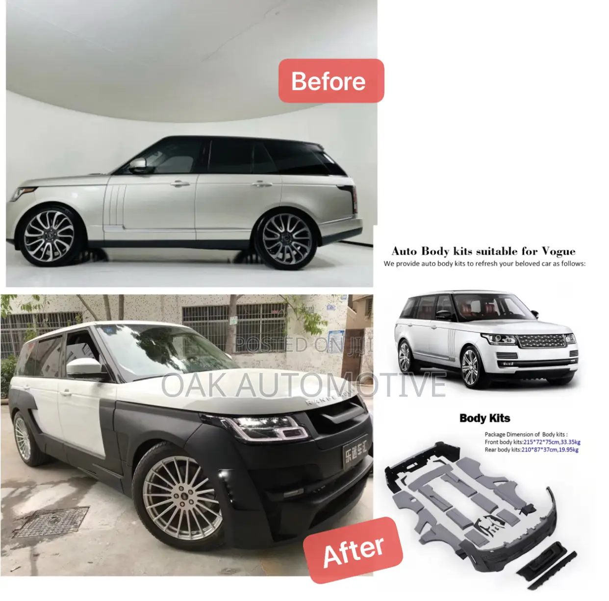 Range Rover Vogue Ham Wide 2013-2017 Upgrade to 2022 Bodykits