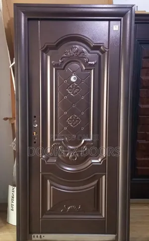 Single Brown China Security Door With Keys Frames And Handles