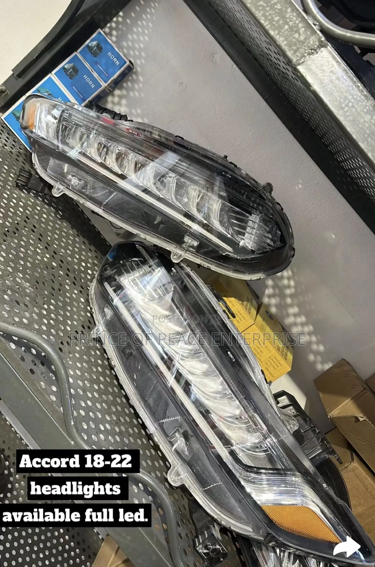 Honda Accord Touring 2018 2019 2020 2021 2022 Full Led Headlight Pair