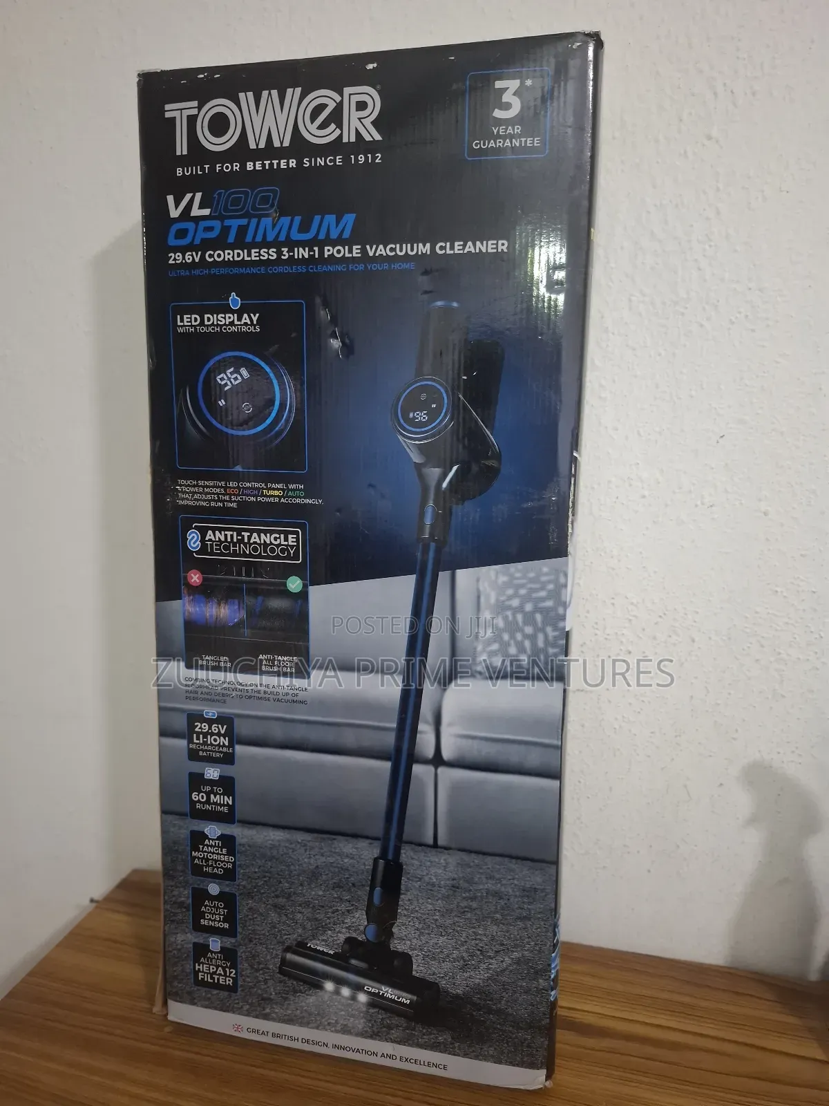 Tower Vl100 Optimum Cordless Vacuum Cleaner From Uk