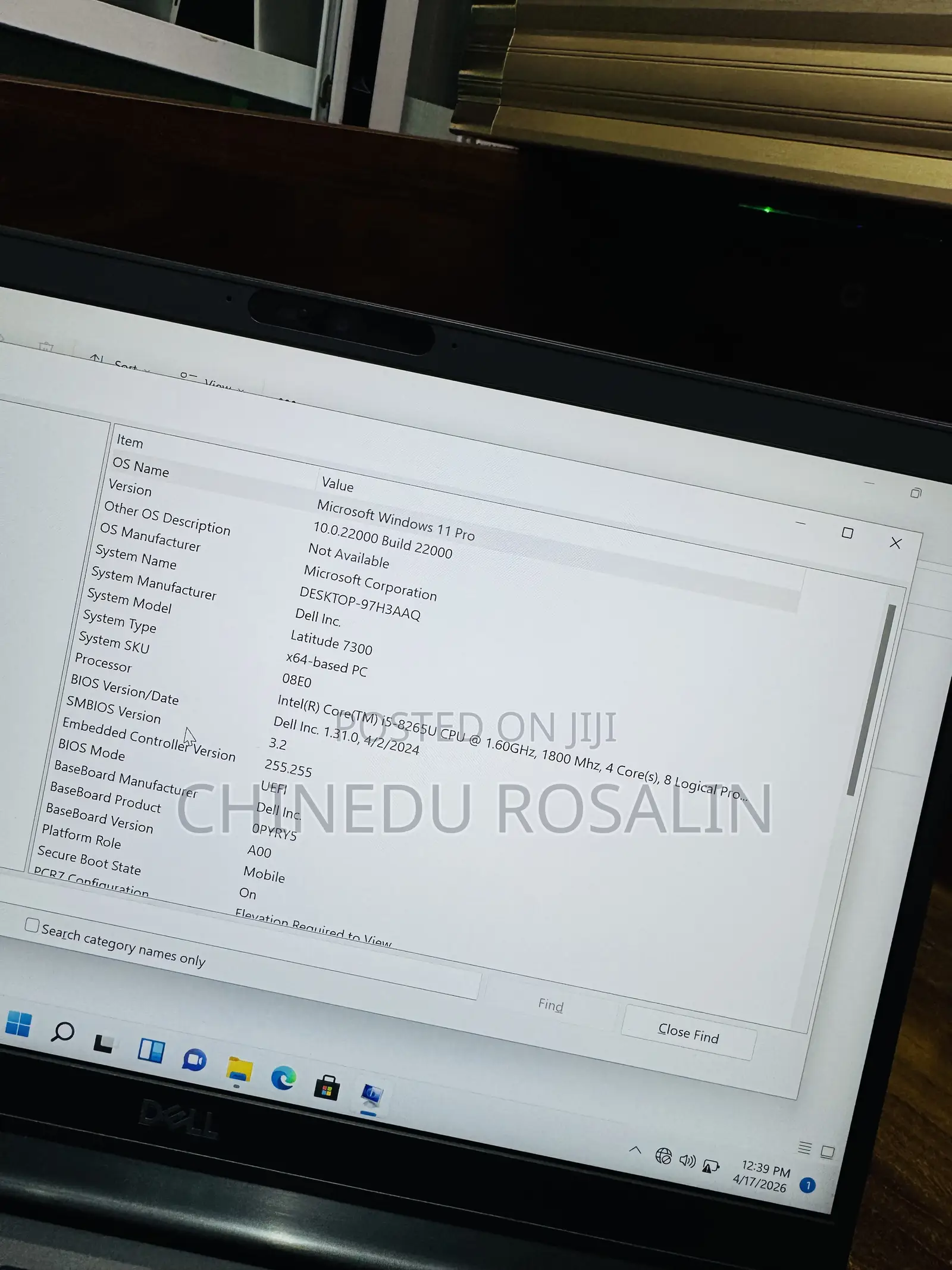Laptop Dell Latitude 7300 8GB Intel Core i5 SSD 256GB