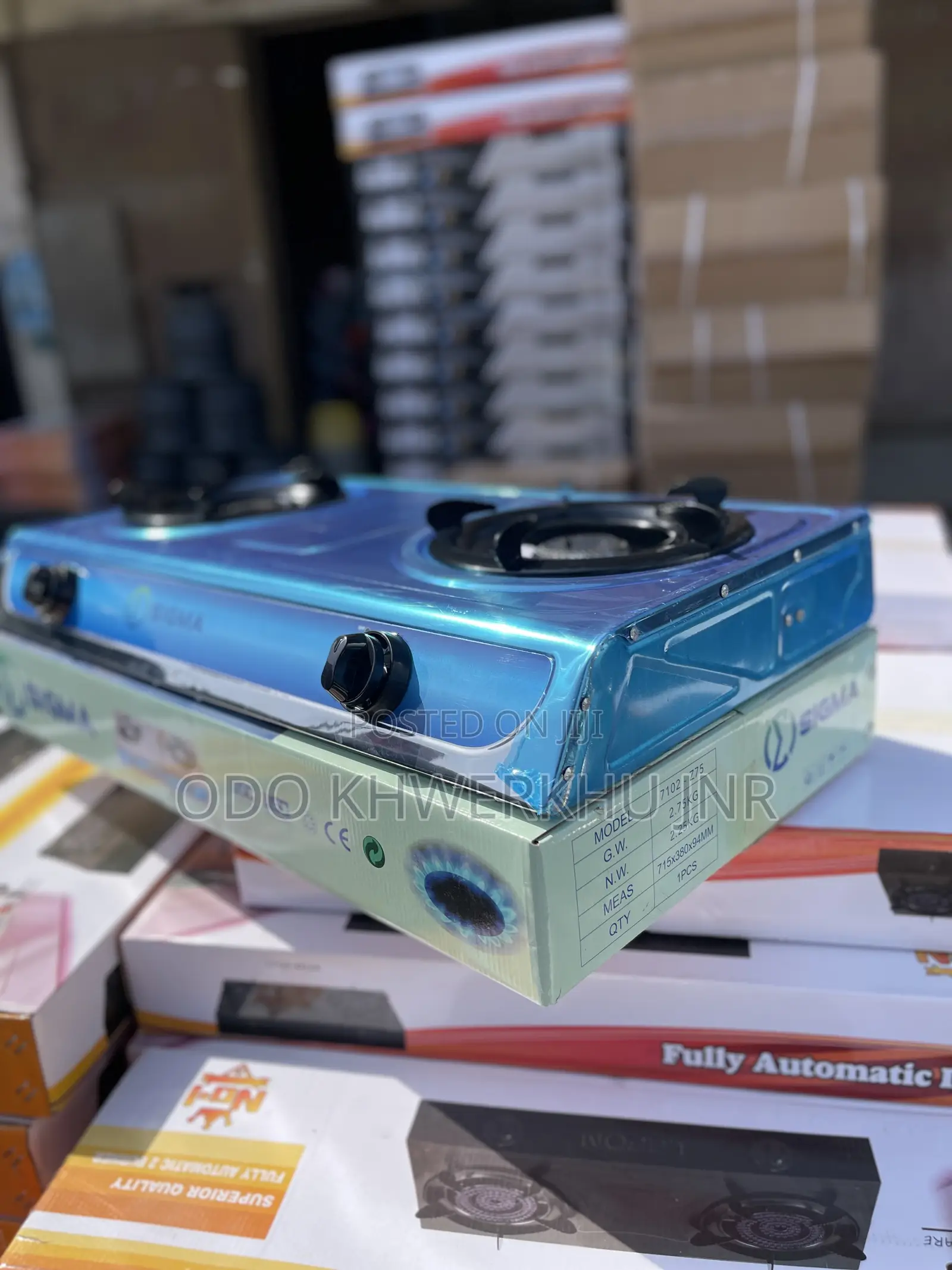 2 Burners Automatic Gas Stove
