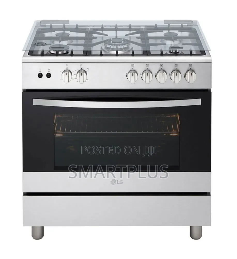 90x60cm Freestanding Gas Cooker Ft 5 Burners and 100l Capacity Oven