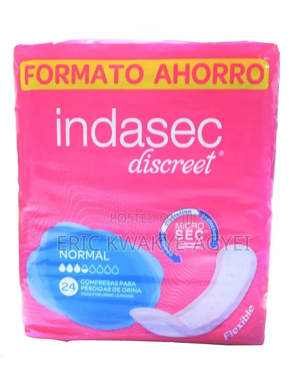 Indasec Dermoseda Incontinence Pad Extra 20 Units
