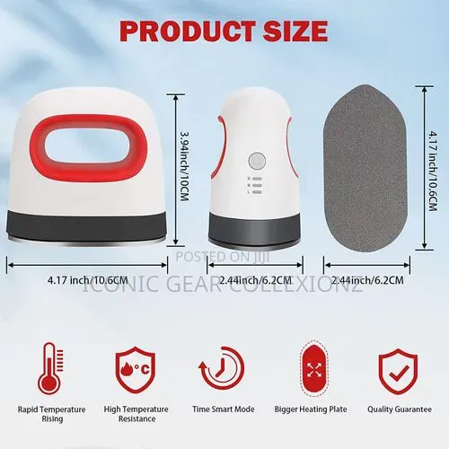 Portable Mini Heat Press Machine Easy Heating Transfer Press Iron