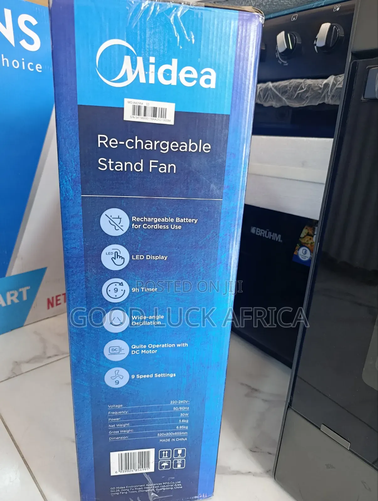 Midea Stand Fan Rechargeable Fs45-23mrd