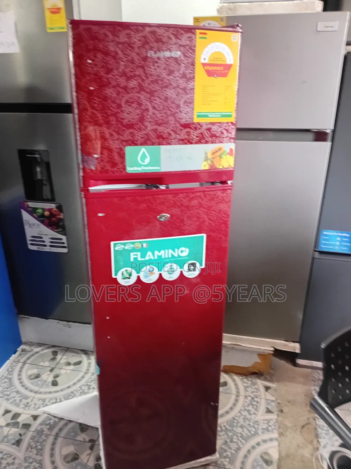 Flamino Double-Door Refrigerator – Energy Efficient Reliable