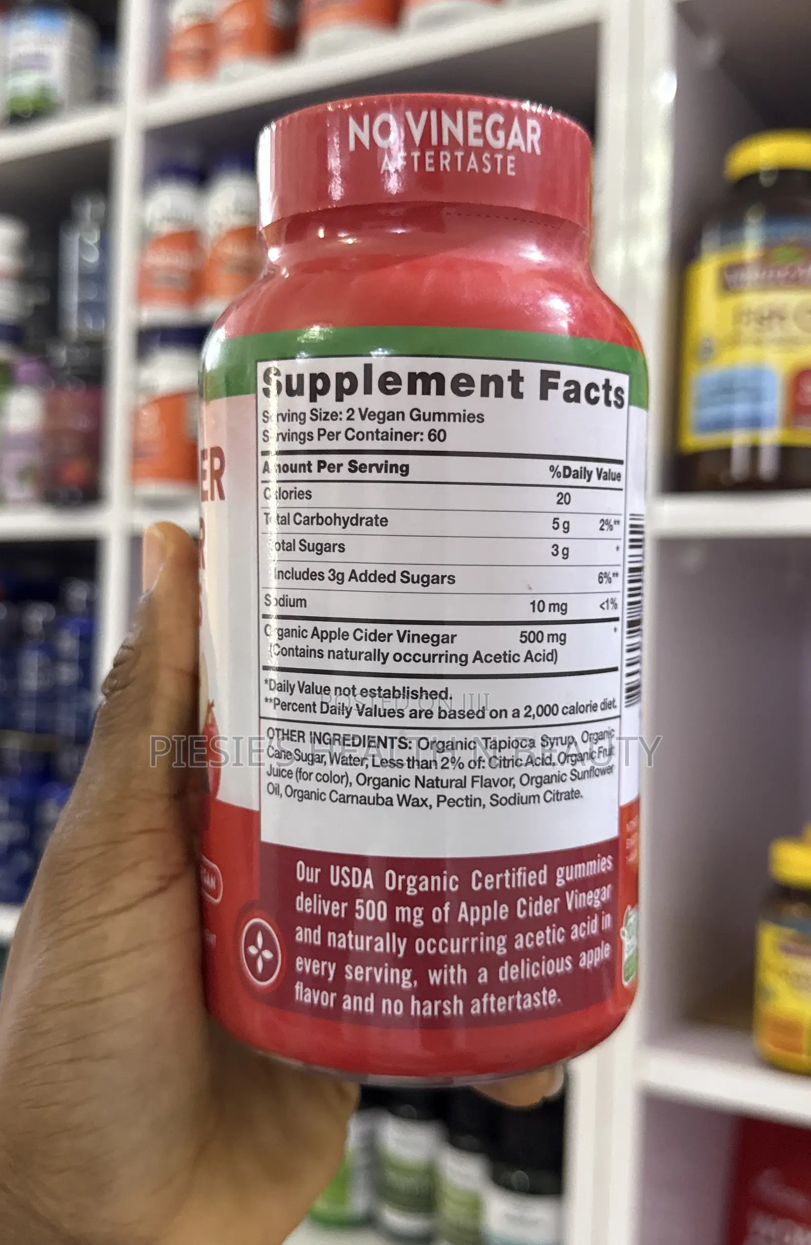 Nature’S Truth Apple Cider Vinegar Gummies 600 Mg 120gummies