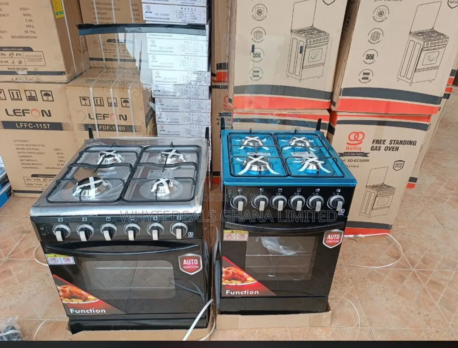 Lefon 4 Burner Gas Cooker|Oven|Grill|Auto-Ignition