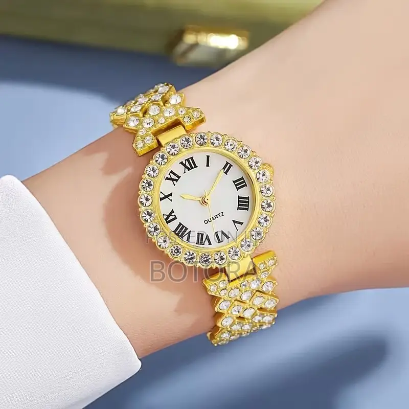 5-in-1 Women’S Gold Watch Set – Box Included