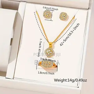 5-in-1 Women’S Gold Watch Set – Box Included
