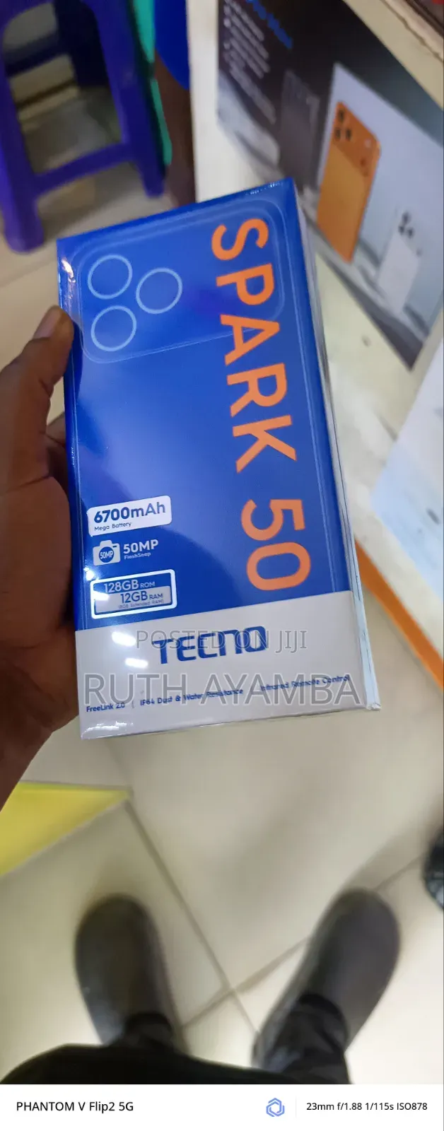 New Tecno Spark 50 128 GB Black